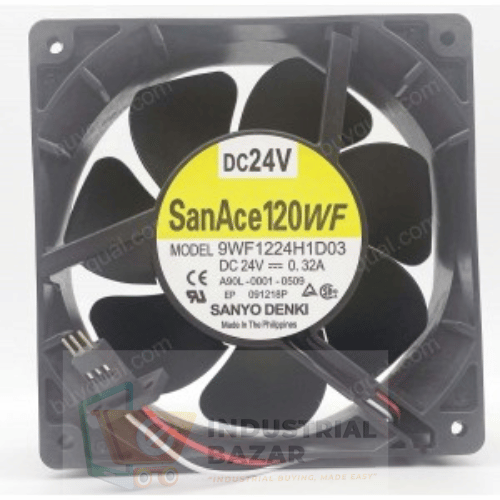 Sanyo 9WF1224H1D03 A90L-0001-0509 24V 0.32A 3wires Cooling Fan - Original New Learn More
